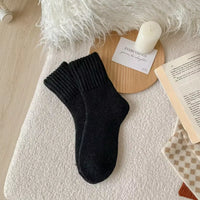 Wool Socks Women’S Breathable Comfortable Plush Low Winter Thickened Tube Snow Socks Korean Simple Warm Cashmere Socks